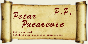 Petar Pucarević vizit kartica